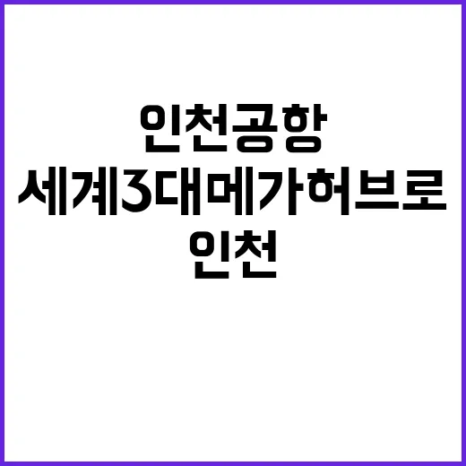 인천공항 세계 3대…