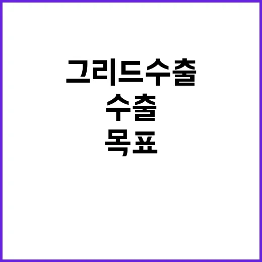 그리드 수출 목표 …