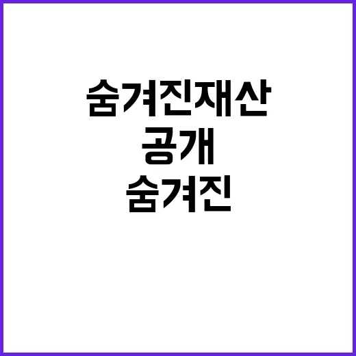 돈 숨은 재정 비밀…