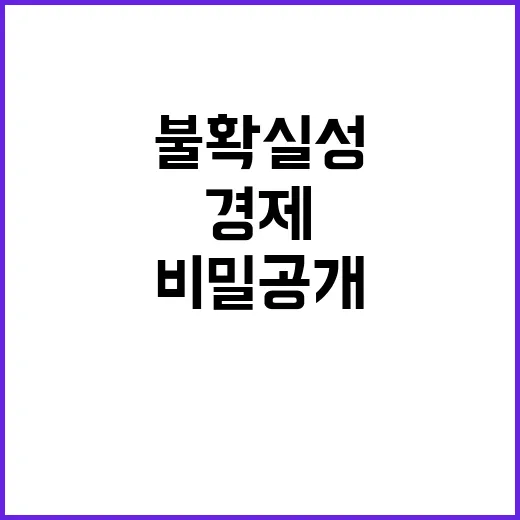 경제 불확실성 해소…