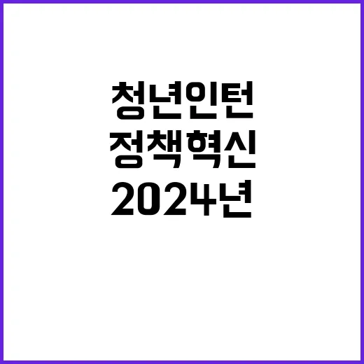 “청년인턴들 2024년 정책 혁신에 도전하다!”