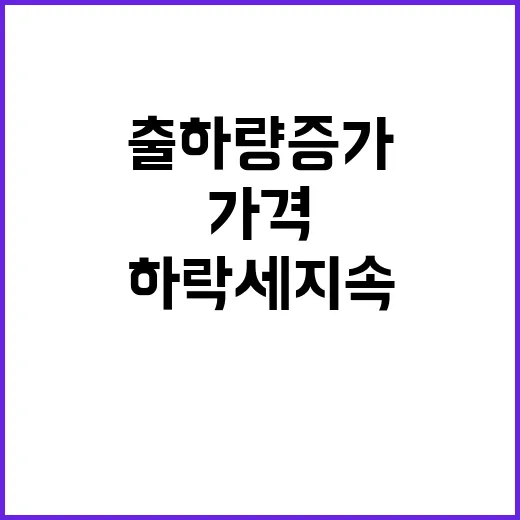 딸기 가격 출하량 …