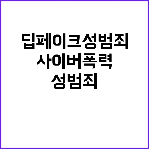 딥페이크 성범죄 사이버폭력 학생 보호 강화 필요!