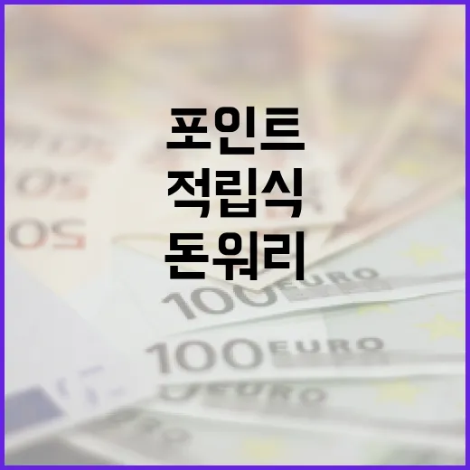 적립식 포인트 돈 …