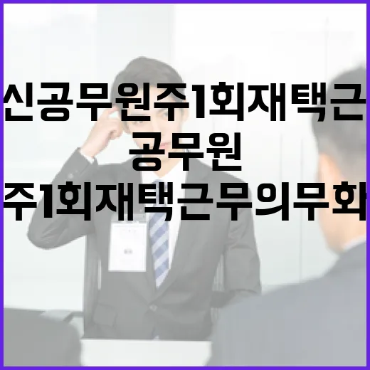 임신 공무원 주 1…