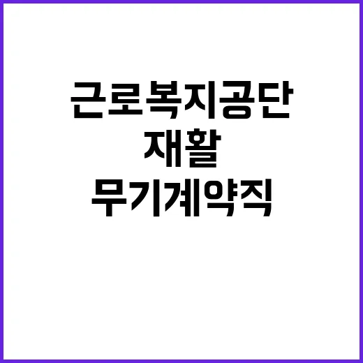 근로복지공단 무기계…