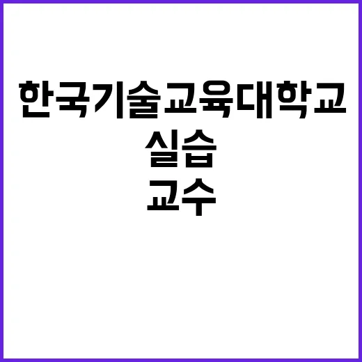 한국기술교육대학교 …