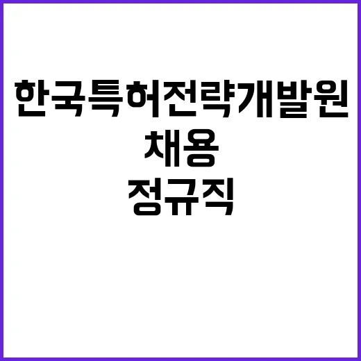 한국특허전략개발원 …