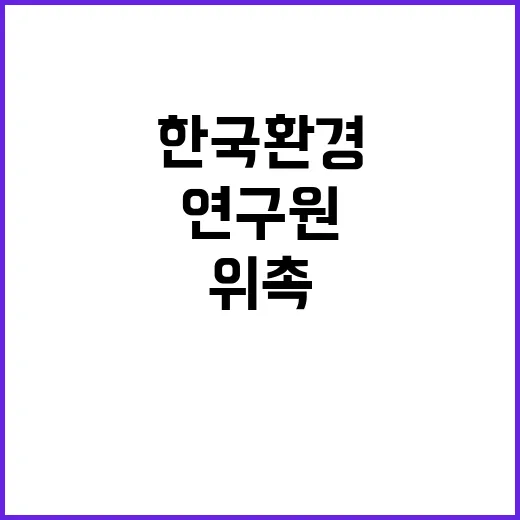 [한국환경연구원] 물국토연구본부 위촉연구원 채용(공간정보 및 위성영상)