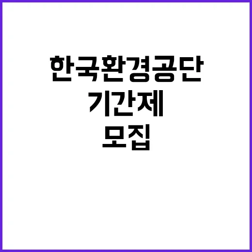 한국환경공단 (본사)폐기물적정처리추진센터 기간제근로자(촉탁라급) 채용공고