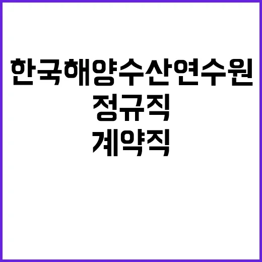 한국해양수산연수원 …