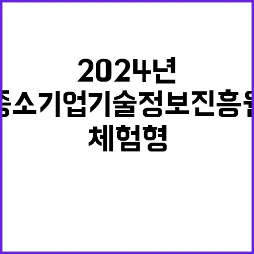 2024년 하반기 체험형 청년인턴 채용 공고