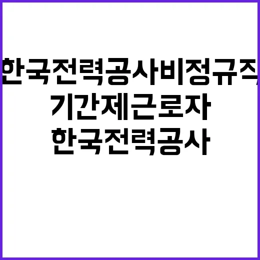 한국전력공사 비정규…