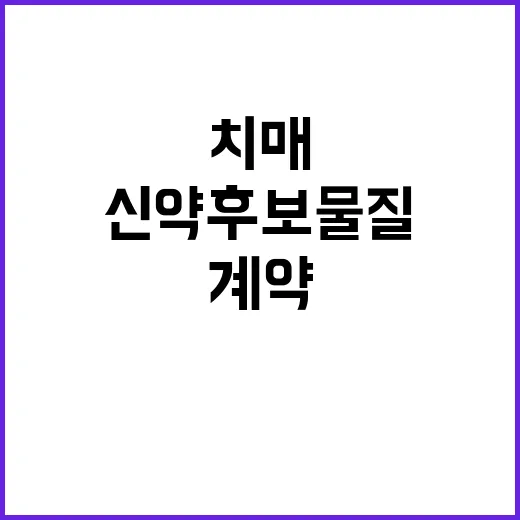 치매 신약 후보물질…