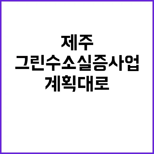 그린수소 실증사업 …