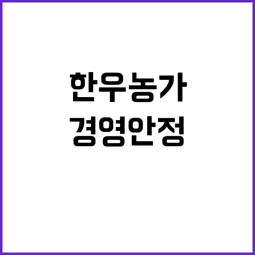 EU산 소고기 한우…