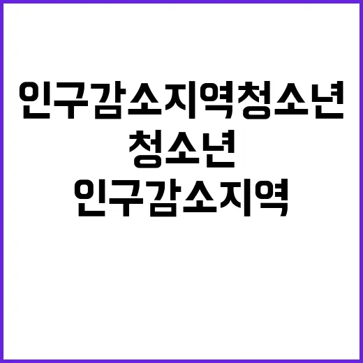 인구감소지역 청소년…