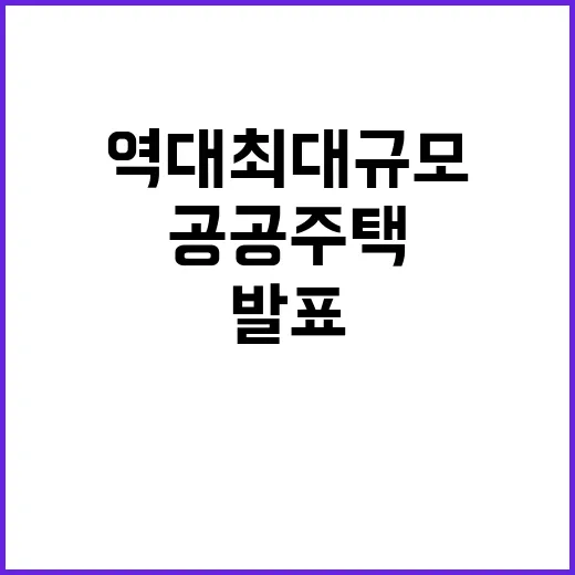 공공주택 지원 역대…