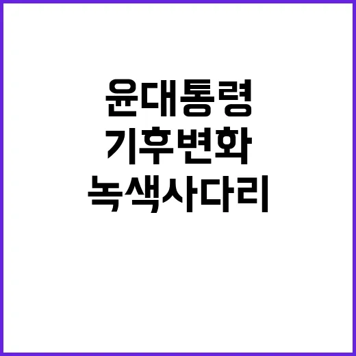 기후변화 윤 대통령…