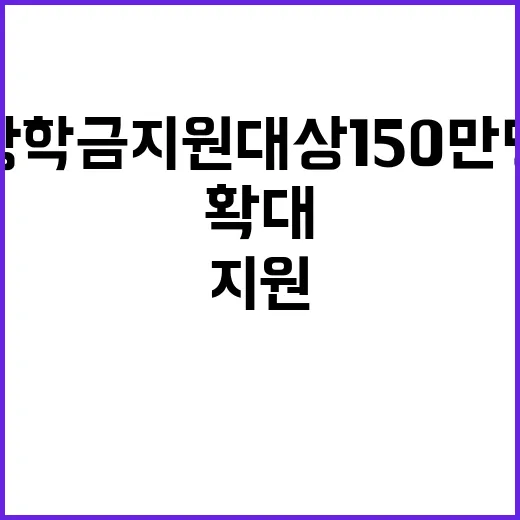 장학금 지원 대상 …