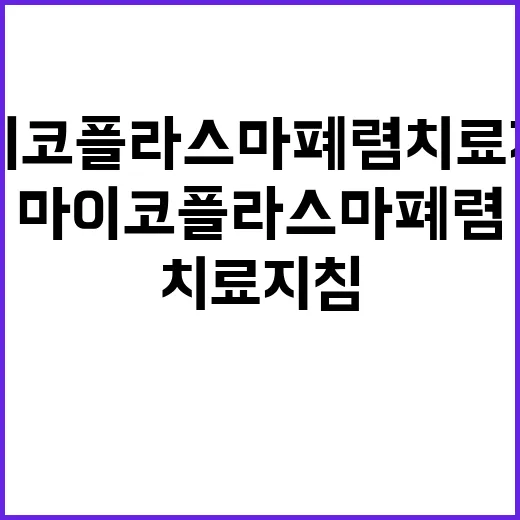 마이코플라스마 폐렴…