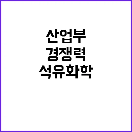 석유화학산업 경쟁력 기재부와 산업부의 진실 공개!