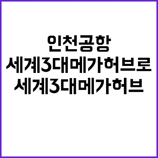 인천공항 세계 3대 메가허브로 변신한다!