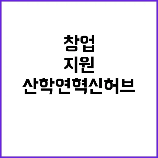 산학연 혁신허브 창업 지원의 새로운 시작!