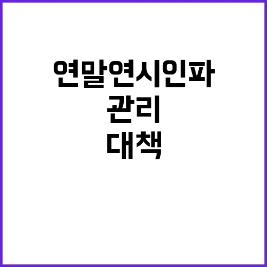 연말연시 인파관리… 위기 사전 제거 대책은?