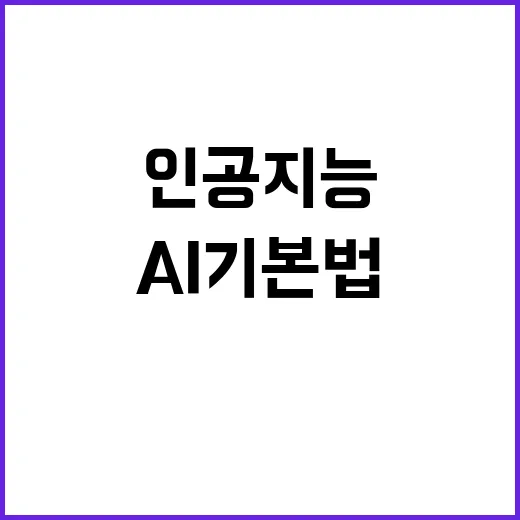 AI기본법 인공지능 산업에 큰 변화 올 것이다!