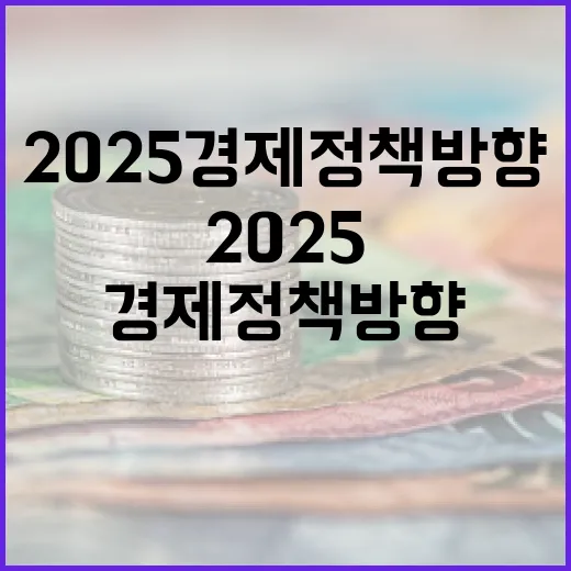 2025 경제정책방향 모두가 주목하는 변화!