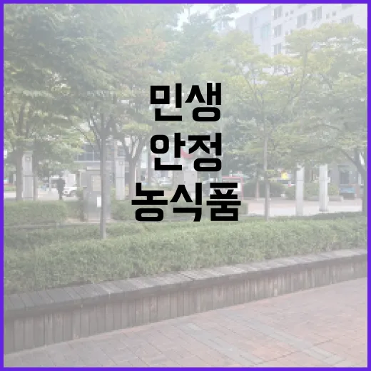 농식품 패키지 민생안정을 위한 4대 개혁 시작!