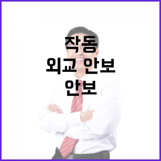 외교·안보 굳건한 작동과 완벽한 빈틈 방지!