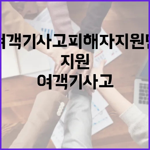 여객기 사고 피해자 지원단 11 명절 지원 시작!