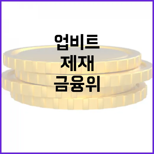 금융위 업비트 제재 사실 아니다 밝혀! 클릭 필수!