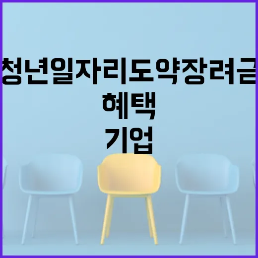 청년일자리도약장려금 기업과 청년을 위한 혜택!