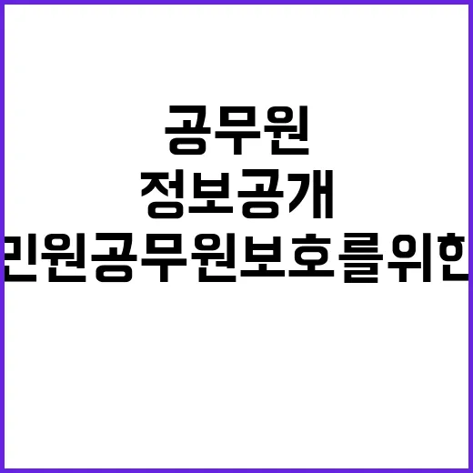 악성 정보공개, 민…