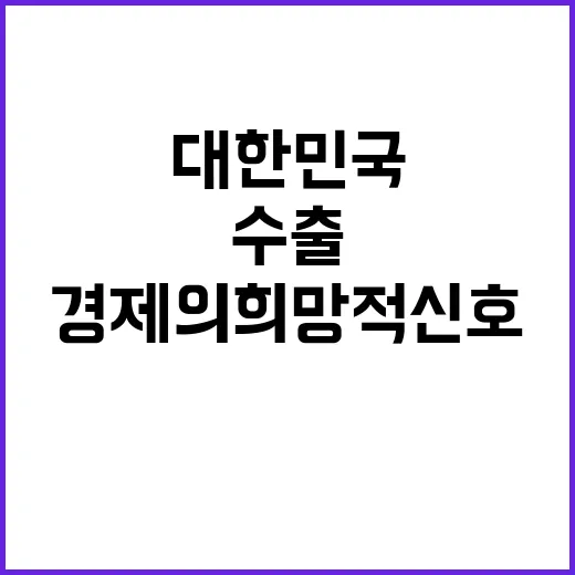 수출 증가, 대한민…