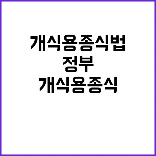 개식용종식법, 정부 지원으로 새로운 시작 가능성!