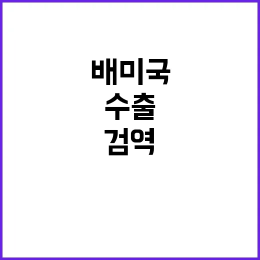 한국산 배 미국 수…