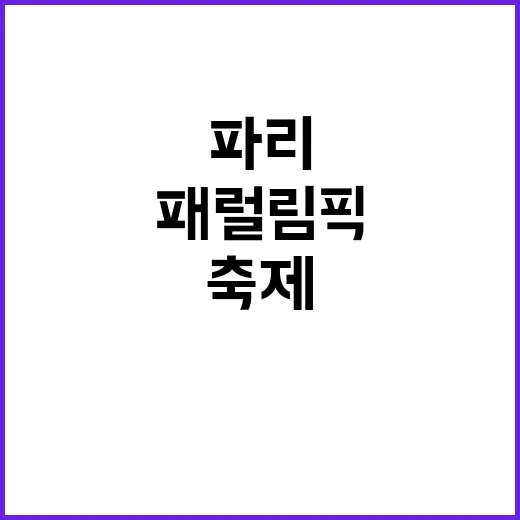 파리하계패럴림픽 도…