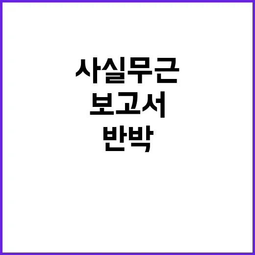 ‘부실 보고서’ 사…