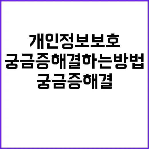 개인정보 보호 당신…