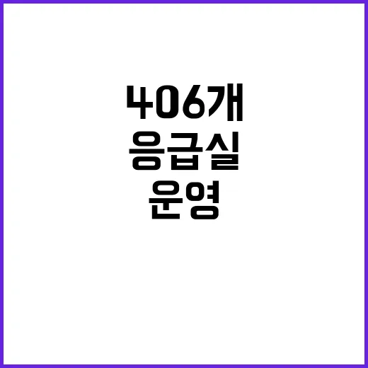 응급실 운영 현황 …