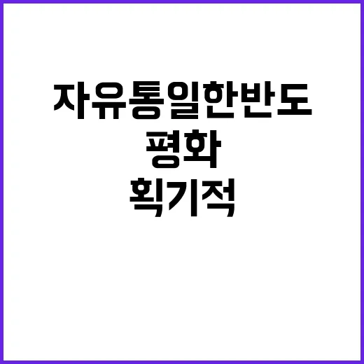 자유통일 한반도 평…