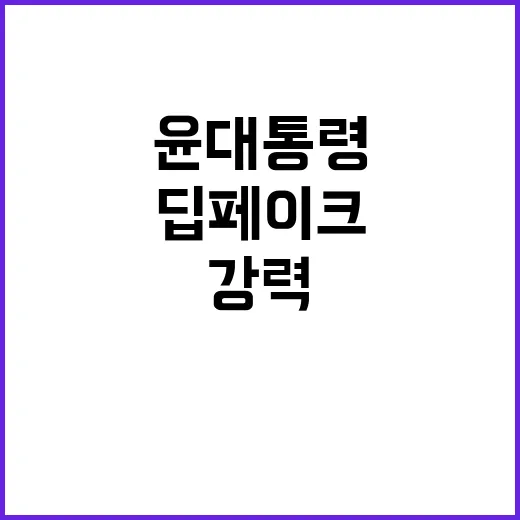 딥페이크 규제 윤 …