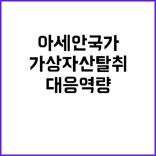 가상자산 탈취 아세안 국가의 대응 역량 강화!