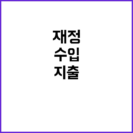 “재정수입·지출 선…