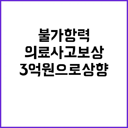 불가항력 의료사고 …