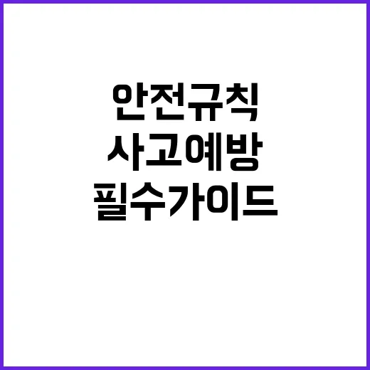 안전규칙 낚시 시 …